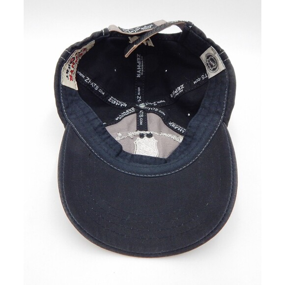1917 NHL National Hockey League Zephyr Adjustable Strap Back Cap Hat Black - Picture 6 of 13
